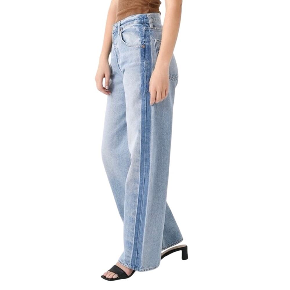 CITIZENS OF HUMANITY Ayla Baggy Tuxedo Stripe Jeans High Rise Size 27 NWOT